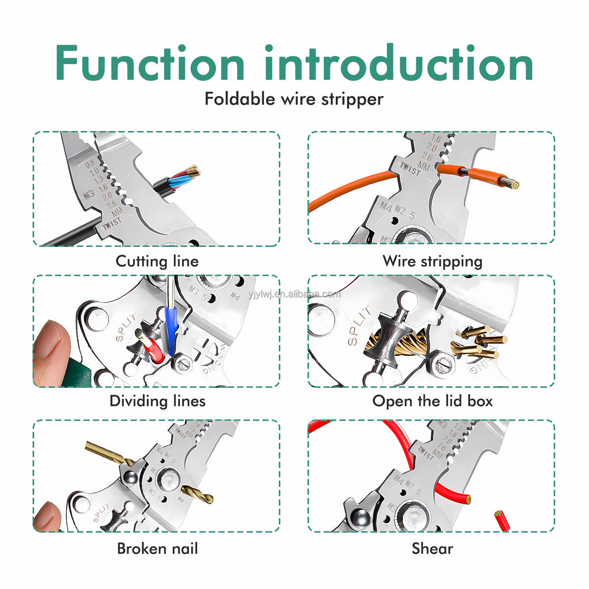 PINCE MULTIFONCTIONNELLE  10 fonctions utiles. Un seul outil.
